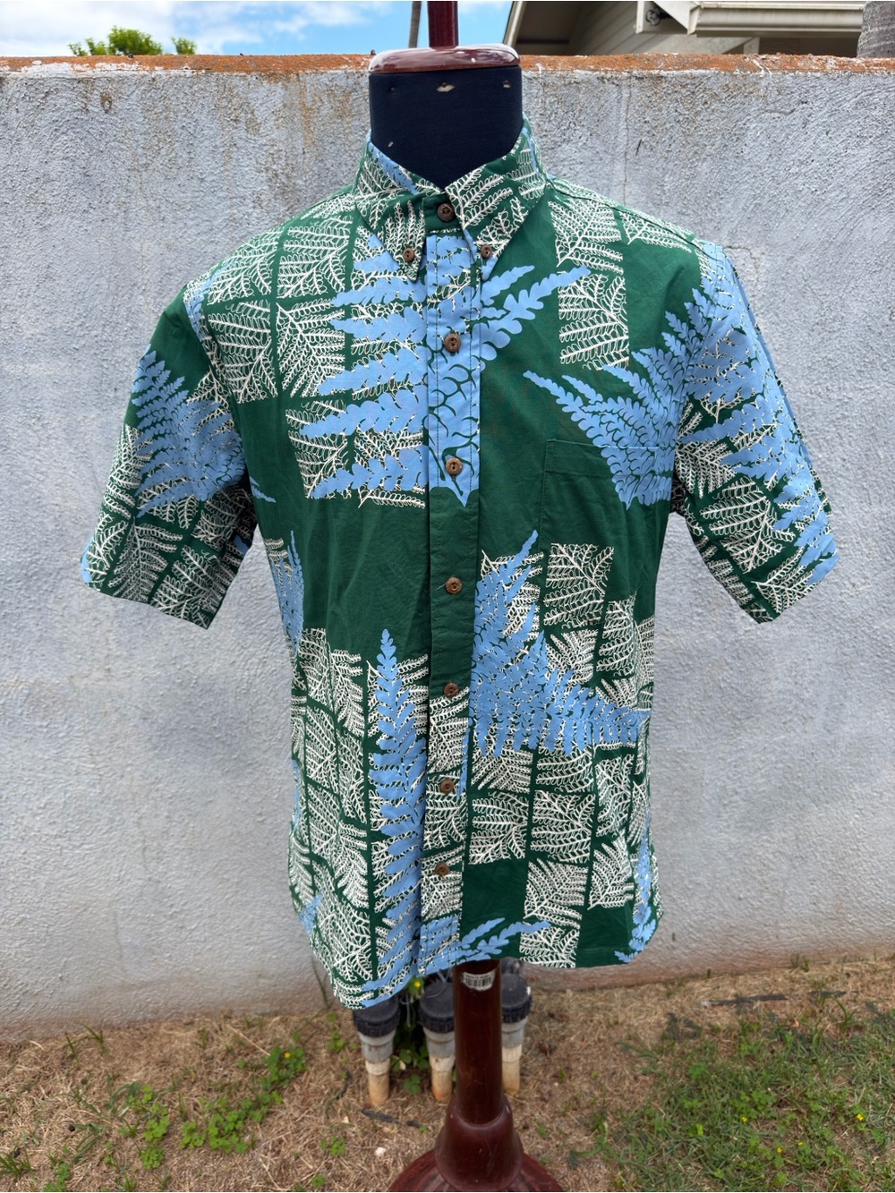 Sig Zane Hawai’i Hawaiian Shirt Floral Sig On Smith Button Up Aloha Men's M